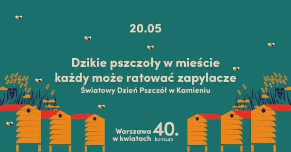 Wykład #Warszawawkwiatach | dzikie pszczoły w mieście - każdy może ratować zapylacze