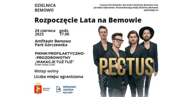 Rozpoczęcie Lata na Bemowie – koncert zespołu Pectus