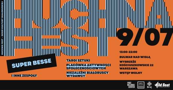 Hučna Fest w Warszawie | Aktualna muzyka białoruska, literatura, sztuka współczesna i aktywizm