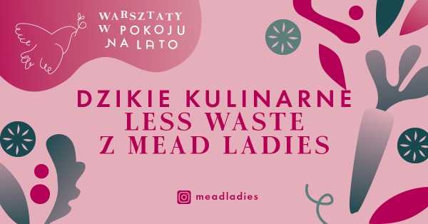 Warsztaty w Pokoju na lato | Dzikie kulinarne less waste z Mead Ladies - fermentacja zero waste