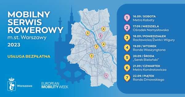 Przeserwisuj swój rower - bezpłatnie! | Mobilny Serwis Rowerowy m.st. Warszawy 2023