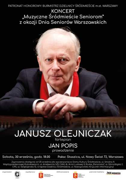 Muzyczne Śródmieście Seniorom | Koncert Janusza Olejniczaka