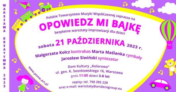 WARSZAWA KREATYWNA | Opowiedz mi bajkę - warsztaty dla dzieci