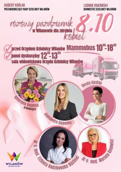 Różowy październik w Wilanowie dla zdrowia kobiet 