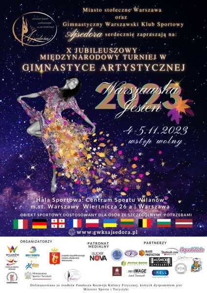 Międzynarodowy Turniej w Gimnastyce Artystycznej "Warszawska Jesień 2023"