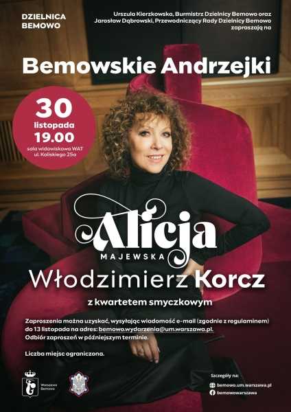 Andrzejkowy koncert Alicji Majewskiej