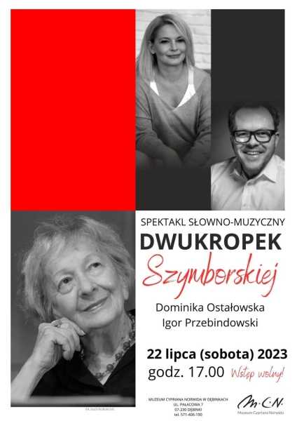 Spektakl słowno - muzyczny "Dwukropek Szymborskiej"