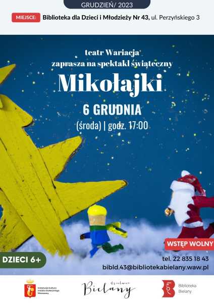 Mikołajki | Spektakl świąteczny w wykonaniu teatru Wariacja