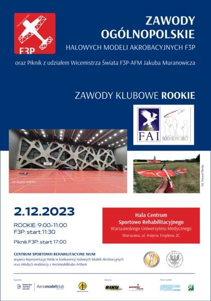 Zawody Ogólnopolskich Halowych Modeli Akrobacyjnych F3P