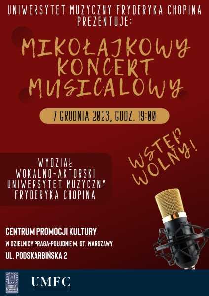 UMFC prezentuje: „Mikołajkowy Koncert Musicalowy”