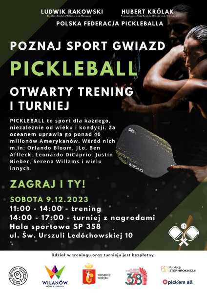 Otwarty trening i turniej pickleball