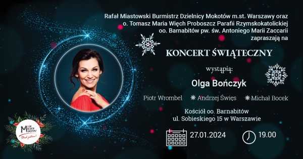 Koncert świąteczny w wykonaniu Olgi Bończyk