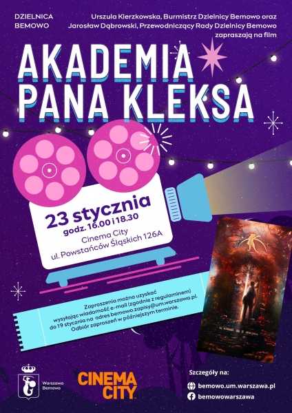 "Akademia Pana Kleksa" [godz. 16:00 i 18:30]