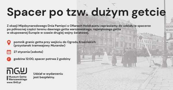 Spacer po tzw. dużym getcie i wykopaliskach