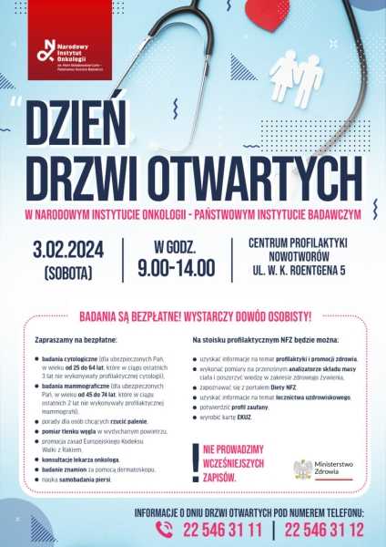 Bezpłatna profilaktyka w NIO | Dzień Drzwi Otwartych