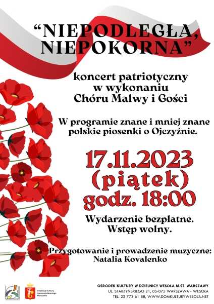 „Niepodległa, niepokorna” | Koncert patriotyczny