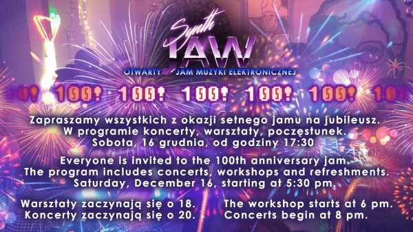 Urodziny SynthJaw. Warsztaty i koncert muzyki elektronicznej