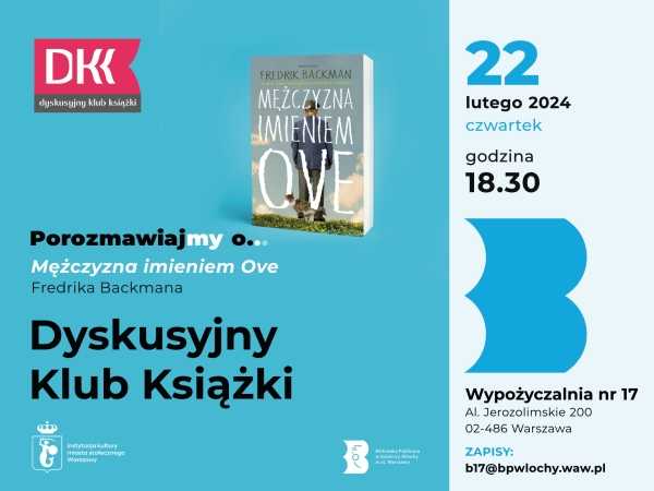 Dyskusyjny Klub Książki - "Mężczyzna imieniem Ove" Fredrik Mackman