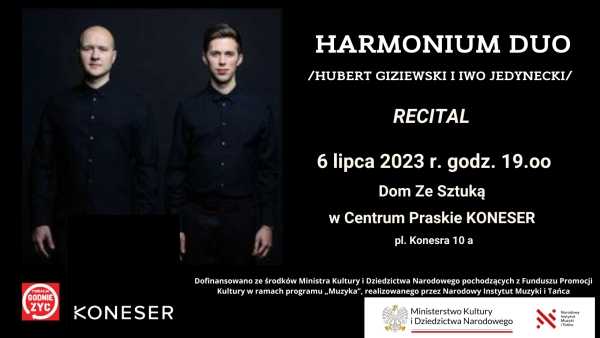 Recital HARMONIUM DUO w ramach Praskich Koncertów Muzyki Klasycznej