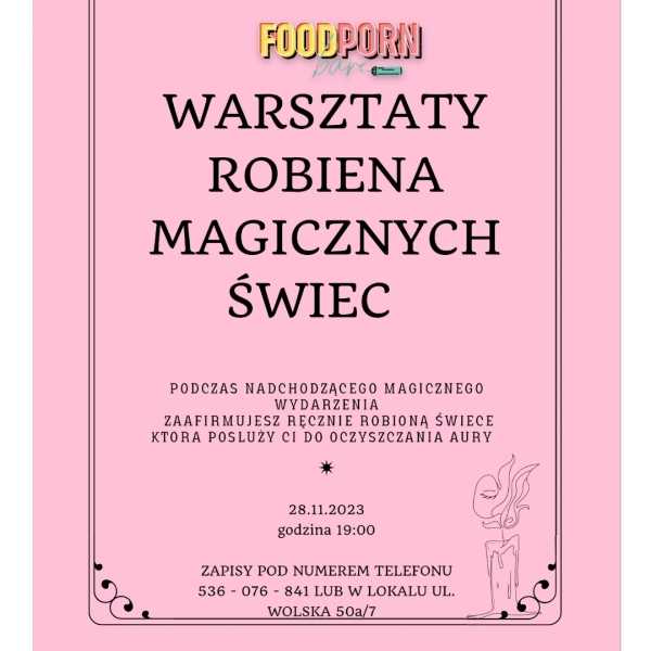 Warsztaty robienia magicznych świec 