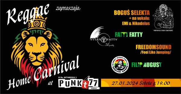 Reggae Home Carnival - domówka w jamajskim stylu