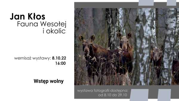 "Fauna Wesołej i okolic" - wernisaż wystawy fotografii Jana Kłosa