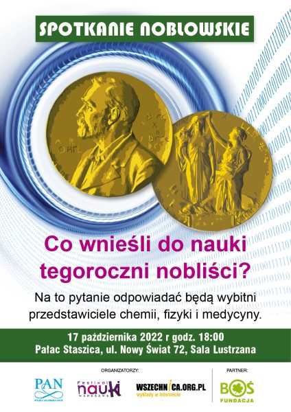 Spotkanie Noblowskie Festiwalu Nauki w Warszawie 2022