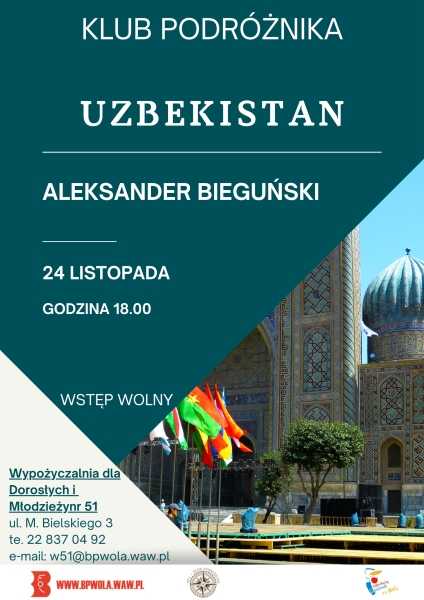 Uzbekistan - prelekcja - Aleksander Bieguński