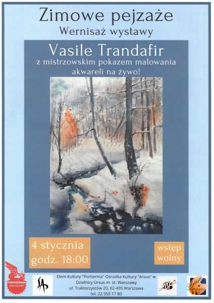 Wernisaż wystawy Vasile Trandafira i pokaz malowania akwareli na żywo