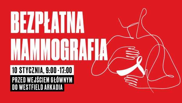 Bezpłatne badania mammograficzne przed Westfield Arkadia