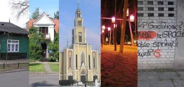 Grochów Mały i kościół na placu Szembeka
