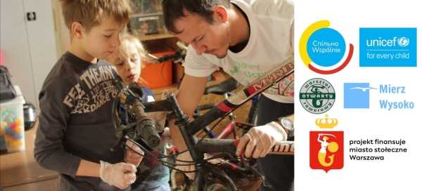 Zajęcia rowerowe dla dzieci / Дитяча велошкола